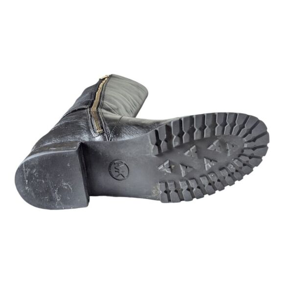 MICHAEL KORS Byrce Black Panel Leather Over The Knee Boot Size 8.5M - Picture 10 of 16